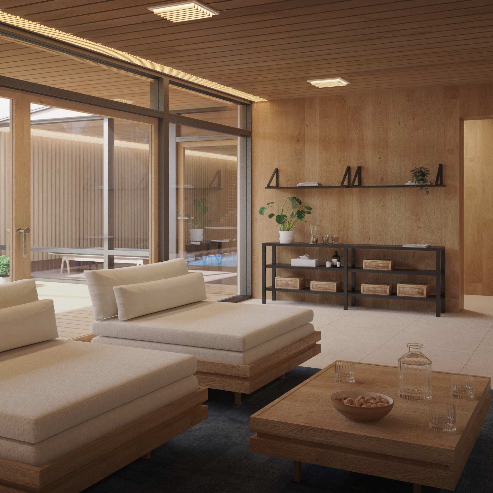 Saunaosaston vilvoittelutila