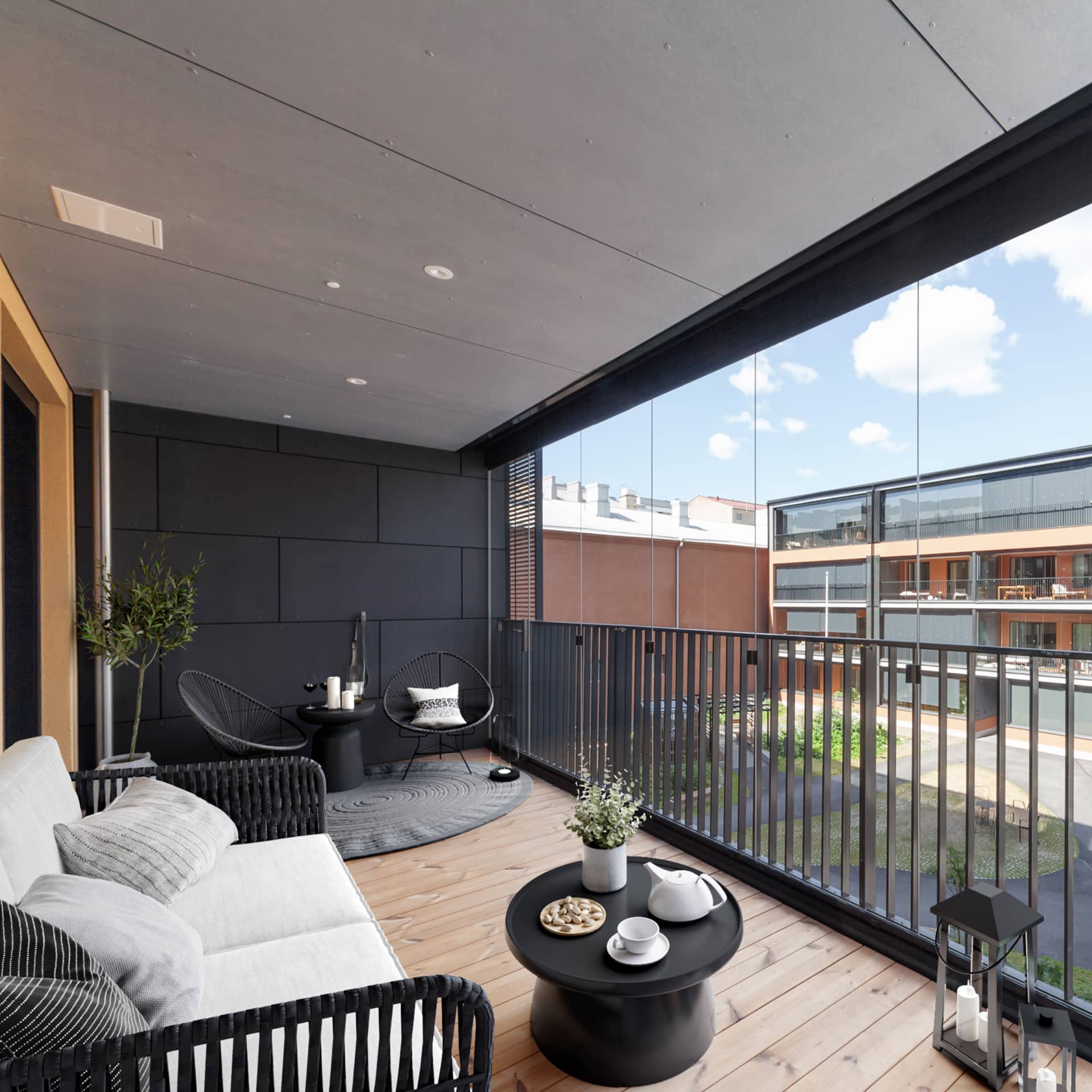 Parveke kohteessa Universum Turku