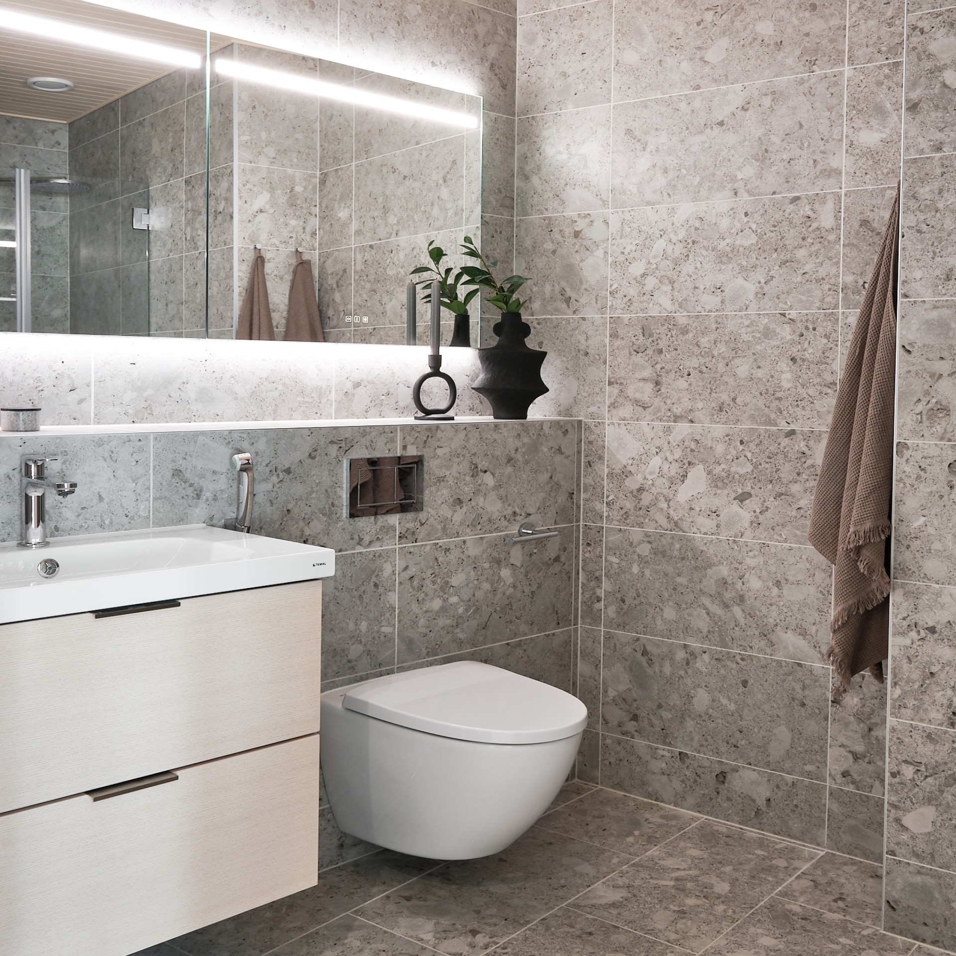 Wood-tyylin kylpyhuone