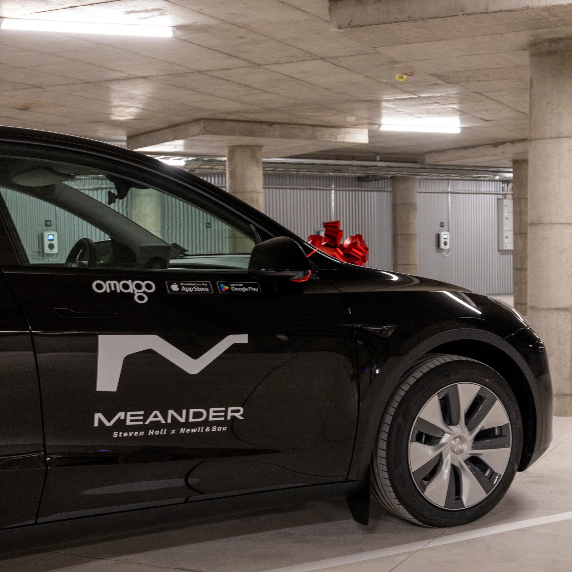 Musta yhteiskäyttö Tesla