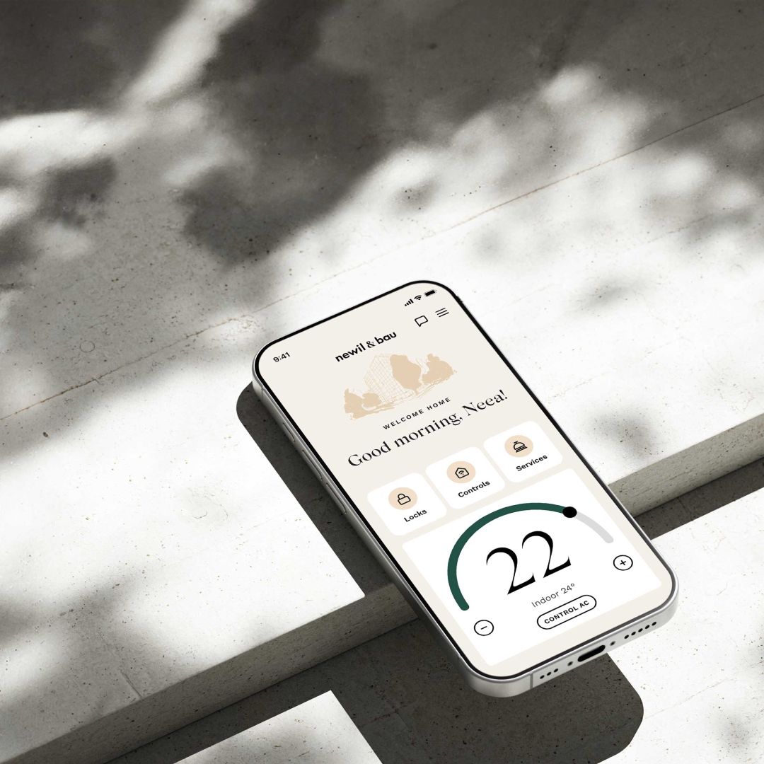 N&B sovellus puhelimen näytöllä